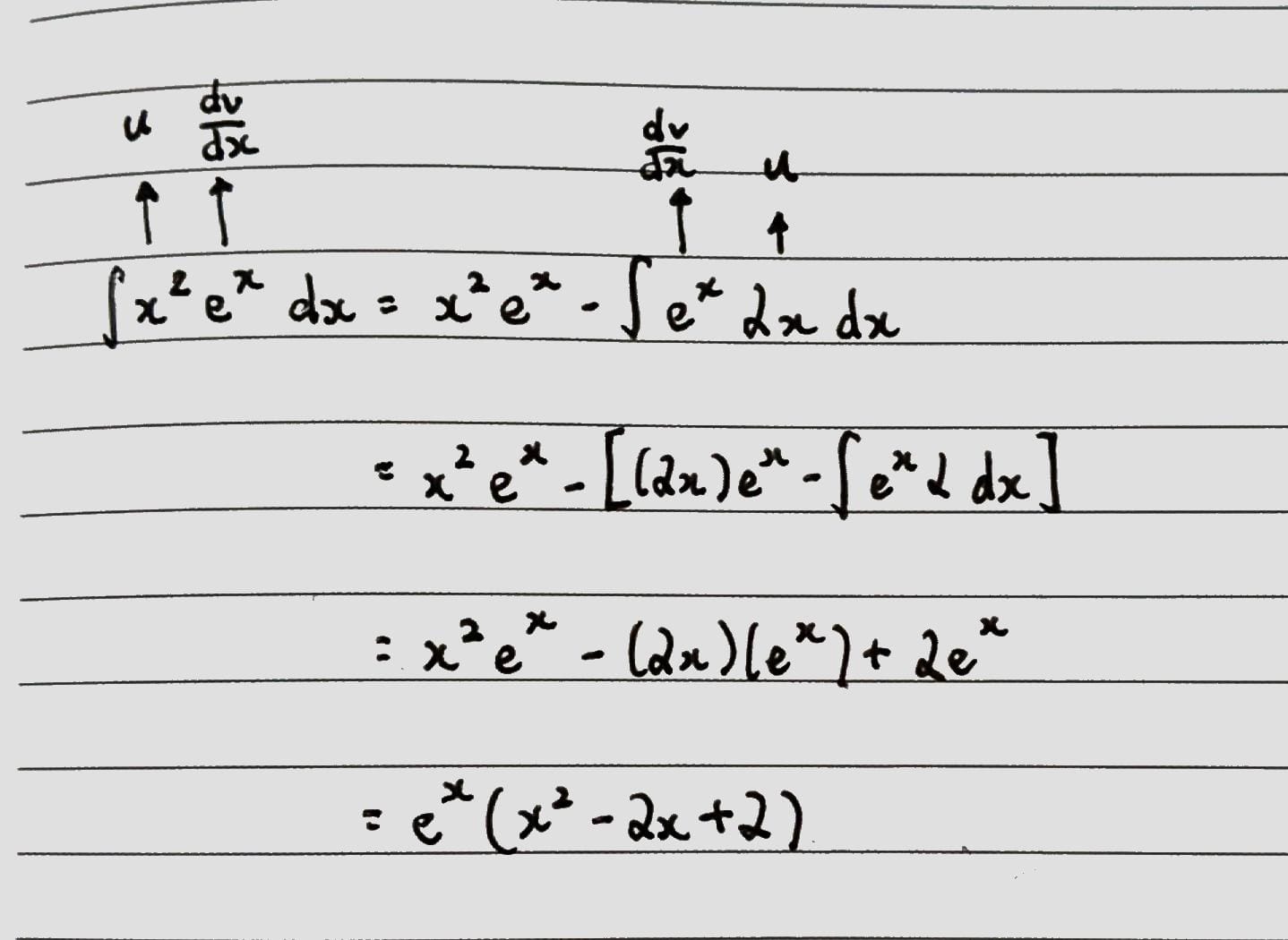 Integration By Parts Example